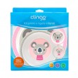 Kit Prato E Bowl Coala Infantil Clingo