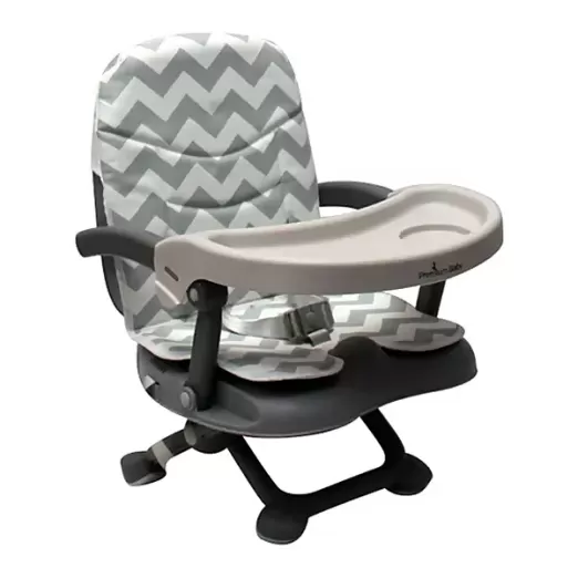 Cadeira de Alimentação Bebe Portátil Cloud Cinza Chevron Premium Baby