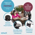 Cadeira De Alimentação Infanti Pepper Black Com 7 Posições de Altura 0M à 18Kg