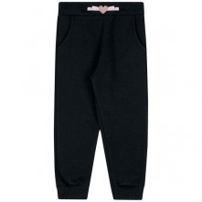 Calça Moletom Infantil Preta Kamylus 03 A