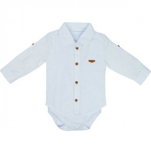 Camisa Body Infantil Branca Grow Up 18M