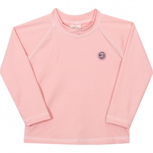 Camiseta Infantil Para Menina Manga Longa Rosa Nini E Bambini Tam 10 Anos