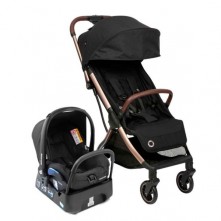 Carrinho De Bebê Maxi Cosi Travel System Eva Ts Trio Black Champagne 