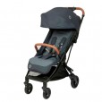 Carrinho Para Bebê Maxi Cosi Eva Essential Trio Travel System Graphite Com Mosquiteiro Capota Ampla Com Bebê Conforto e Adaptadores