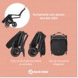 Carrinho Bebê Travel Maxi Cosi System Leona2 Graphite Fechamento Automático