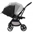 Carrinho Bebê Maxi Cosi Travel System Leona2 Essencial Black Fechamento Automático