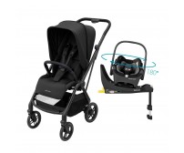  Carrinho de Bebê Maxi Cosi Travel System Leona2 Ts Trio Isofix 360 Black