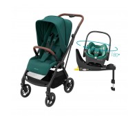  Carrinho de Bebê Maxi Cosi Travel System Leona2 Ts Trio Isofix 360 Green