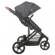 Carrinho Para Bebê Trek 5227acc Travel System Acopla Bebê Conforto Cozycot Cinza Chumbo Kiddo