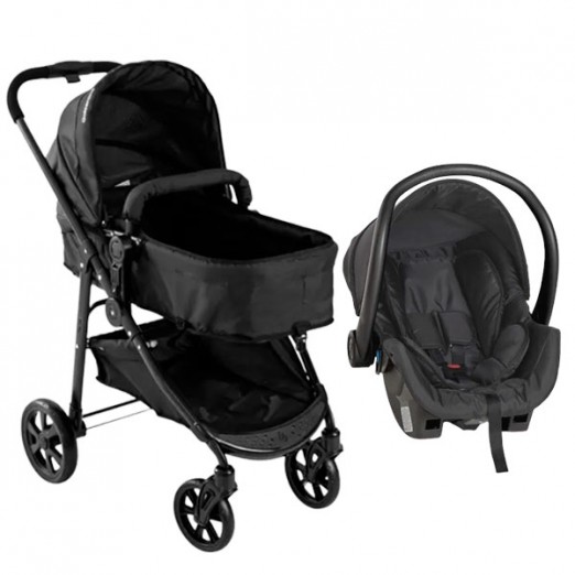 Carrinho De Bebê Galzerano Travel System Extreme Carbon CBN Até 15kg e Bebê Conforto Cocoon Extreme