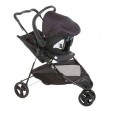 Carrinho Galzerano Travel System para Passeio Infantil Tivoli Até 15kg 3 Rodas Preto