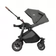 Carrinho de Bebê Versatrax  Acompanha Bebê Conforto I-Snug 2 e Moises Ramble XL Gray Cycle 22Kg