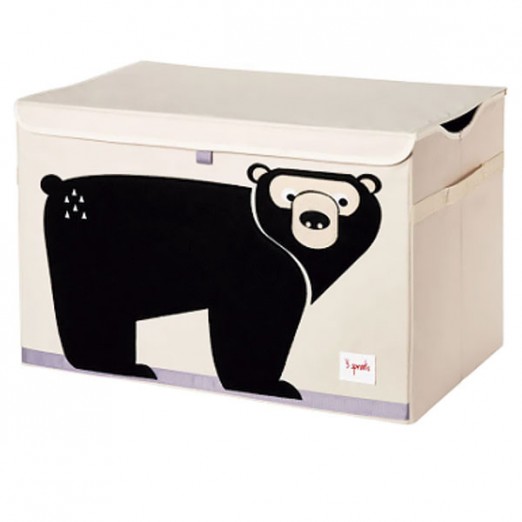 Organizador Para Quarto Retangular Urso 61cm x 37cm x 38cm 3 Sprouts