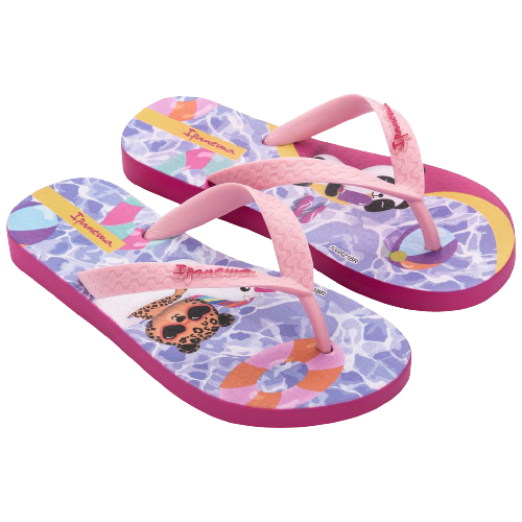 Chinelo Infantil Rosa Praia N° 33 E 34 Ipanema