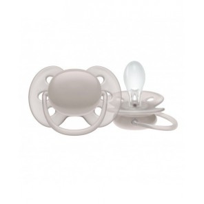 Chupeta Ultra Soft 6 A 18 Meses Cinza Philips Avent