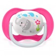 Chupeta Ultra Air Para Menina Elefante Rosa Avent 6-18M