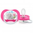 Chupeta Ultra Air Para Menina Elefante Rosa Avent 6-18M