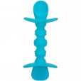 Colher De Silicone Infantil Com Travas De Segurança Azul Nûby