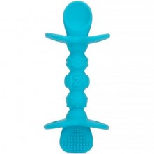 Colher De Silicone Infantil Com Travas De Segurança Nûby