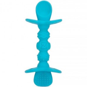 Colher De Silicone Infantil Com Travas De Segurança Nûby