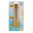 Colher Infantil de Bambu e Silicone Mostarda Clingo