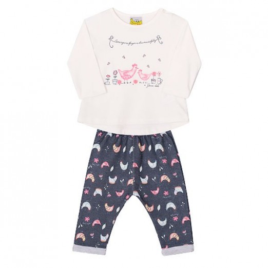 Conjunto Infantil Blusa Manga Comprida E Calça Bebê M Jacalele