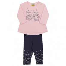 Conjunto Blusa Manga Comprida E Calça Bebê M Jacalele