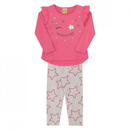 Conjunto Infantil Blusa Manga Comprida E Calça Bebê M Jacalele