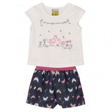 Conjunto Blusa E Short Bebê M Jacalele