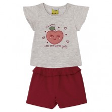 Conjunto Blusa E Short Bebê M Jacalele