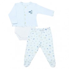 Conjunto Bebê Borboleta Branco Mini Bear P