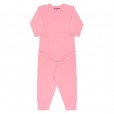 Conjunto Térmico Body Para Bebê Rosa Tam RN Dedeka