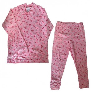 Conjunto Canelado Estampado Tamanho 4 Anos Rosebud