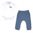 Conjunto Body E Calça Masculino Tamanho P Cute Bear Azul Rosebud