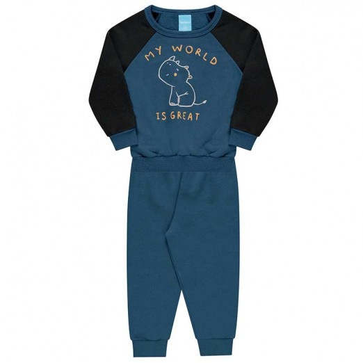 Conjunto Moletom Infantil Masculino Tamanho P Kamylus