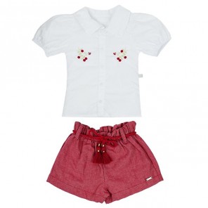 Conjunto Party Blusa C/Short Linha Celebration Tam 4 Anos Growup