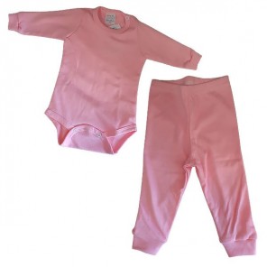 Conjunto Body e Calça Infantil Tecido Leve Unissex Tamanho P RoseBud