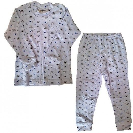 Conjunto Infantil Canelado Estampado Tamanho 6 Anos Estampa Koala Rosebud