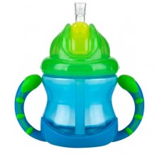 Copo Infantil 240ml Azul Nuby