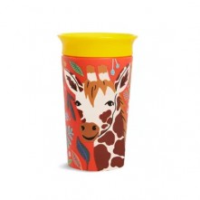 Copo 360° Infantil de Treinamento Grande Wild Girafa 266ml Munchkin