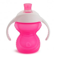 Copo de Transição Com Alça e Bico de Silicone 207 ml Rosa Munchkin