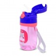 Copo Infantil De Tritan Cinza e Pink Comtac 350ml