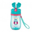 Copo Infantil De Tritan Verde e Rosa Comtac 350ml