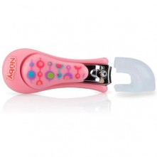 Cortador de Unha Infantil Rosa Nuby