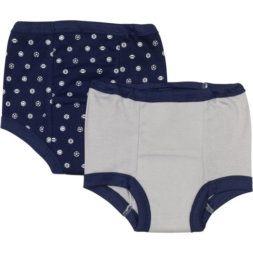 Kit Cueca Desfralde Gerber Azul/Cinza 18M