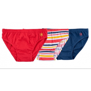 Kit Com 3 Unidades de Cueca Infantil 1 Ano Pimpolho