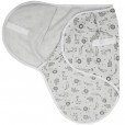 Cueiro Swaddle Ajustável Com Velcro 70cm x 62cm Flor 100% Algodão Papi