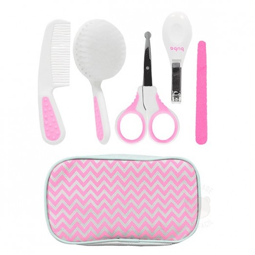 Kit cuidados baby com estojo rosa buba