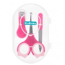 Kit higiene para bebê rosa kababy