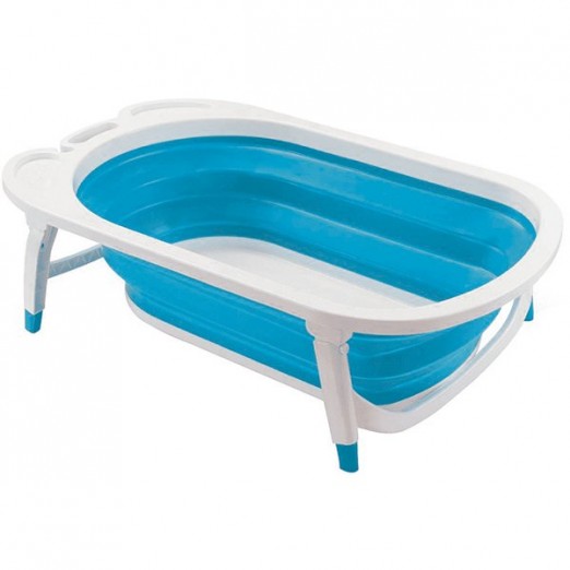 Banheira dobrável flexível azul  multikids